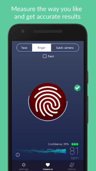İndir Пульс по лицу – пульсометр Fac Sağlık & Fitness Android için Ekran görüntüsü 2