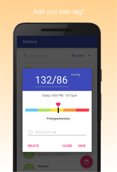 İndir Blood Pressure Diary Sağlık & Fitness Android için Ekran görüntüsü 4