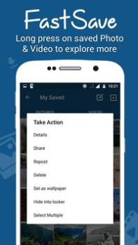 İndir Video Downloader for Instagram Sosyal Android için Ekran görüntüsü 6