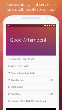 İndir QuickSave for Instagram Fotoğraf Android için Ekran görüntüsü 3