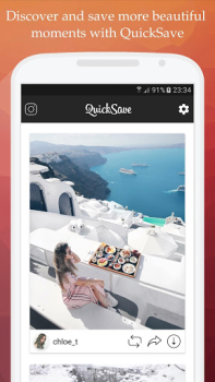 İndir QuickSave for Instagram Fotoğraf Android için Ekran görüntüsü 6