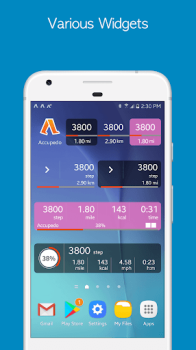 İndir Accupedo - Pedometre Sağlık & Fitness Android için Ekran görüntüsü 7
