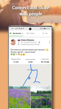 İndir Step Counter - Pedometer & Map Sağlık & Fitness Android için Ekran görüntüsü 3