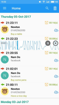 Note Call Recorder, Call Recording
