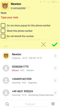 Note Call Recorder, Call Recording
