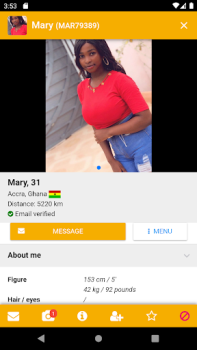 İndir KissesOfAfrica Flirt Flört Android için Ekran görüntüsü 4
