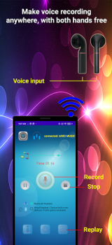 İndir Earbuds Voice Recorder Müzik ve Ses Android için Ekran görüntüsü 4