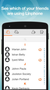 İndir Linphone İletişim Android için Ekran görüntüsü 4