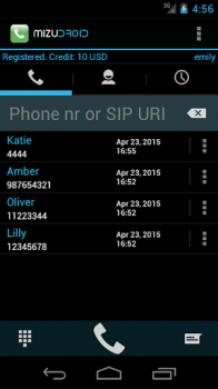 İndir MizuDroid SIP VOIP Softphone İletişim Android için