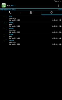 İndir MizuDroid SIP VOIP Softphone İletişim Android için Ekran görüntüsü 4