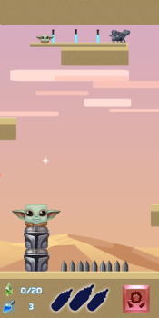 İndir Square Baby Yoda: Cyber Casual Force Adventures Maceralar Android için Ekran görüntüsü 5