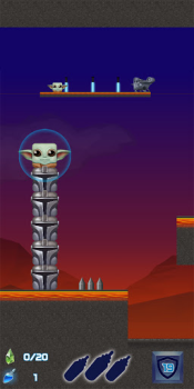 İndir Square Baby Yoda: Cyber Casual Force Adventures Maceralar Android için Ekran görüntüsü 6