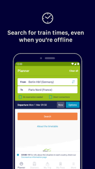 İndir Eurail/Interrail Rail Planner Haritalar ve Navigasyon Android için Ekran görüntüsü 3