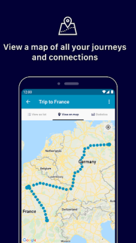 İndir Eurail/Interrail Rail Planner Haritalar ve Navigasyon Android için Ekran görüntüsü 7