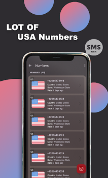 İndir USA Number Receive SMS online İletişim Android için Ekran görüntüsü 2