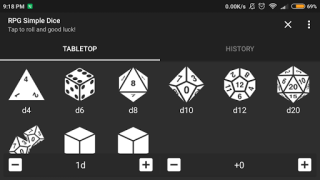 RPG Simple Dice