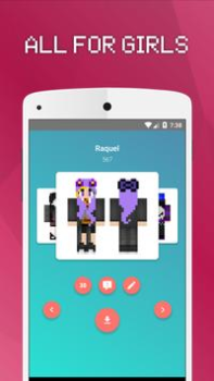 İndir Girls Skins for Minecraft PE Araçlar Android için Ekran görüntüsü 3