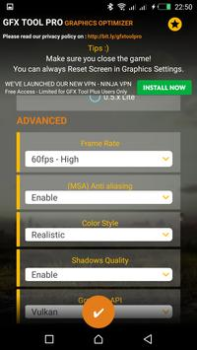 İndir GFX Tool Pro for PU Battlegoun Araçlar Android için Ekran görüntüsü 2