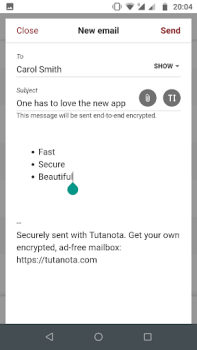 İndir Tutanota: basit güvenli eposta İletişim Android için Ekran görüntüsü 2