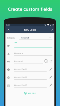 İndir One Key: password manager İş Android için Ekran görüntüsü 3