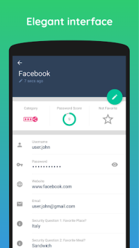 İndir One Key: password manager İş Android için Ekran görüntüsü 6