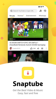 İndir SnapTube Video oynatıcılar ve düzenleyiciler Android için Ekran görüntüsü 2