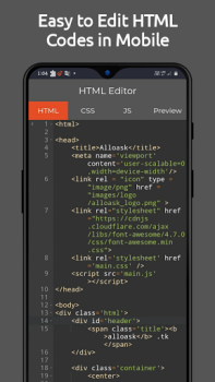 İndir HTML Editor - HTML, CSS & JS İş Android için Ekran görüntüsü 2