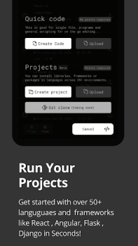 İndir Dcoder, Compiler IDE :Code & P Eğitim Android için Ekran görüntüsü 3