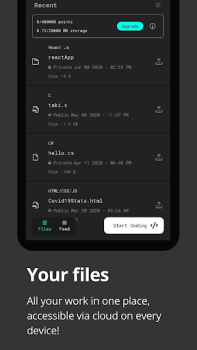 İndir Dcoder, Compiler IDE :Code & P Eğitim Android için Ekran görüntüsü 5