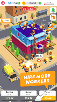 İndir Idle Construction 3D Stratejiler Android için Ekran görüntüsü 3
