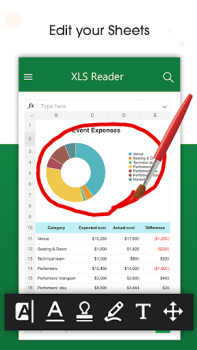 İndir xlsx viewer: xls file viewer İş Android için Ekran görüntüsü 3
