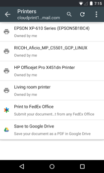 İndir Виртуальный принтер Google İş Android için Ekran görüntüsü 4