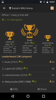İndir lichess • Free Online Chess Masa oyunları Android için Ekran görüntüsü 4
