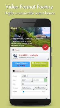 İndir Video Format Factory Araçlar Android için Ekran görüntüsü 3