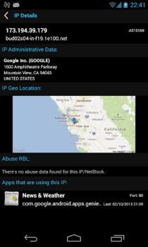 İndir Network Connections Araçlar Android için Ekran görüntüsü 4