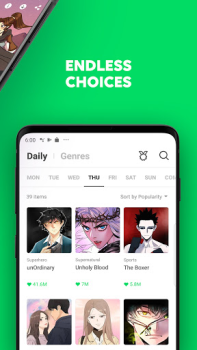 İndir WEBTOON Çizgi Romanlar Android için Ekran görüntüsü 4