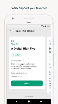 İndir Kickstarter Sosyal Android için Ekran görüntüsü 3