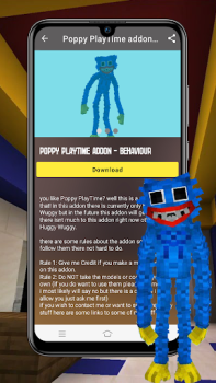 İndir Poppy Play Time for MCPE Çeşitli Android için Ekran görüntüsü 5
